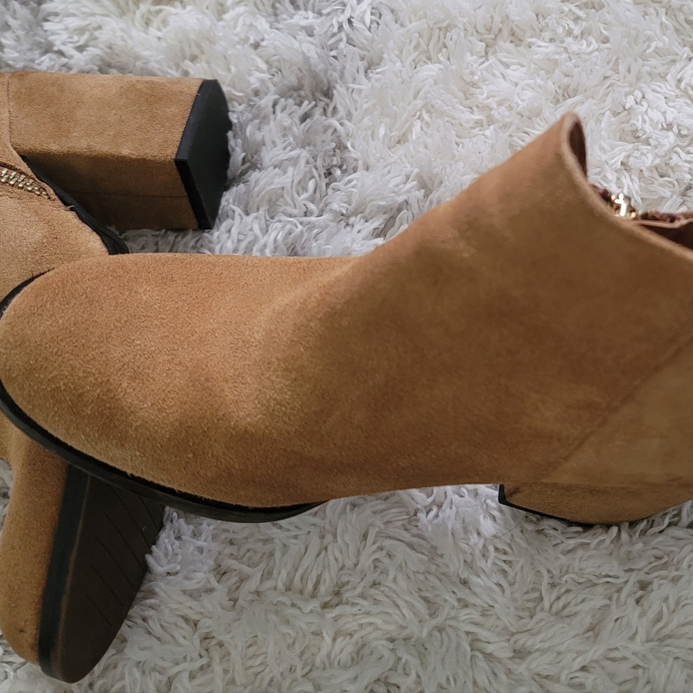 Zara Trafaluc Suede Ankle Boots
